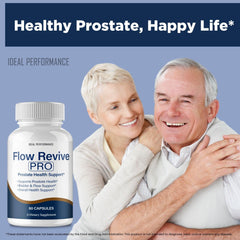 IDEAL PERFORMANCE Flow Revive bottle with pour demonstrates simple dosage for daily use