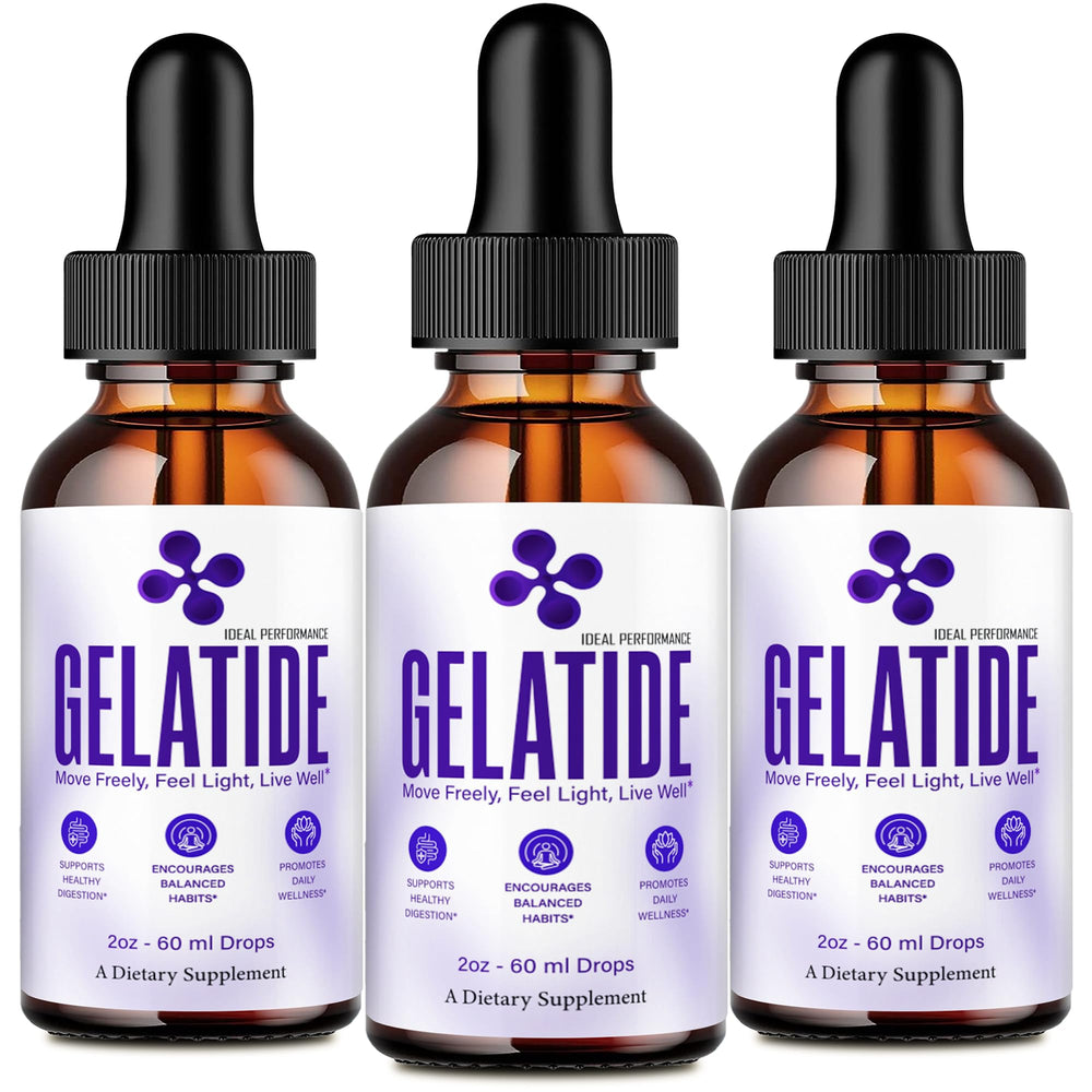 Gelatide Drops bottle on kitchen counter supports keto-friendly routines.