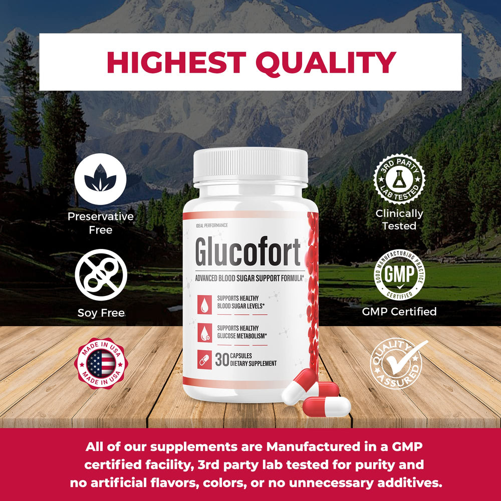 Glucofort capsules in hand illustrating portable daily use