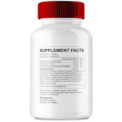 IDEAL PERFORMANCE GlycoQ Capsules bottle back with label details for reliability.