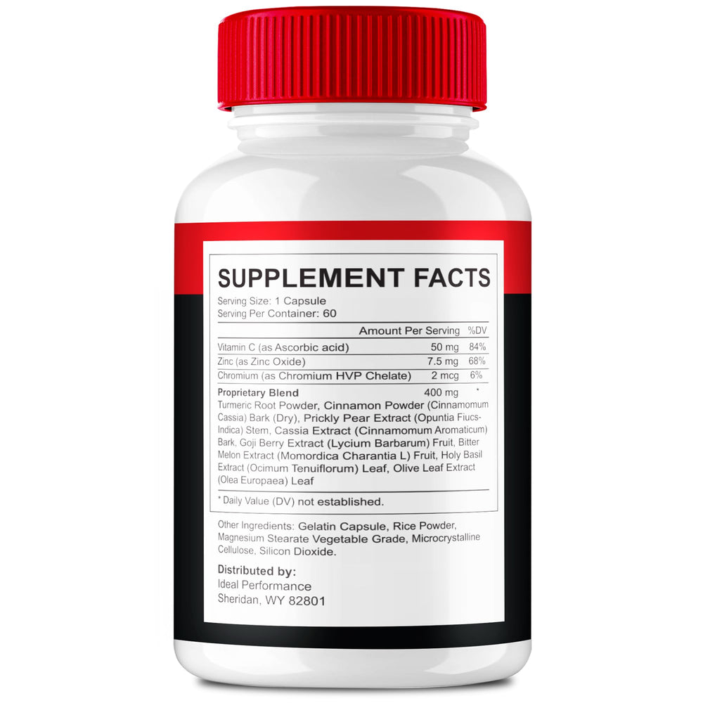 IDEAL PERFORMANCE Glycowize capsules pour for easy daily dosing