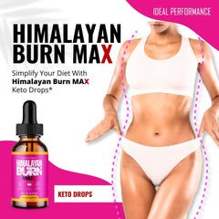 IDEAL PERFORMANCE Himalayan Burn Drops Max pour into glass for easy usage.