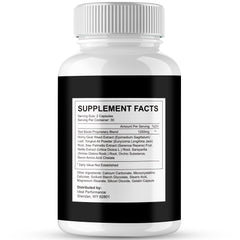 Close-up of IDEAL PERFORMANCE Iron Horse capsules label highlighting maximum strength.