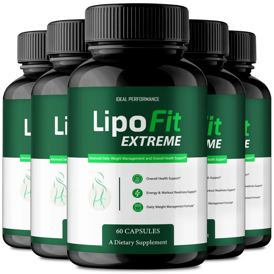 IDEAL PERFORMANCE Lipofit capsulas bottle front for everyday energy support.