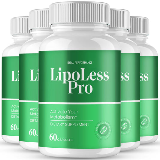 IDEAL PERFORMANCE Lipoless Capsules bottle front view for on-the-go energy support.