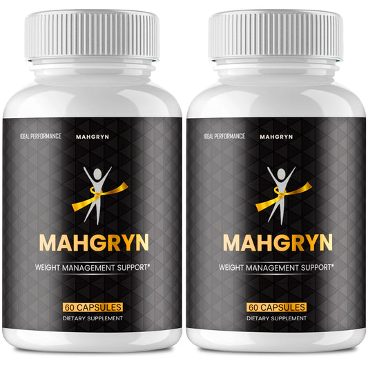 IDEAL PERFORMANCE Mahgryn Capsules bottle closeup, high-strength keto supplement for active daily routines.
