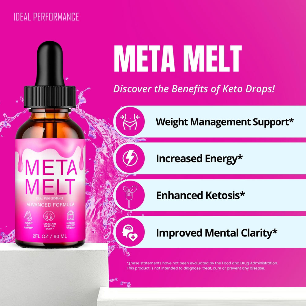 IDEAL PERFORMANCE Meta Melt Drops in use shows daily drop in active lifestyle.