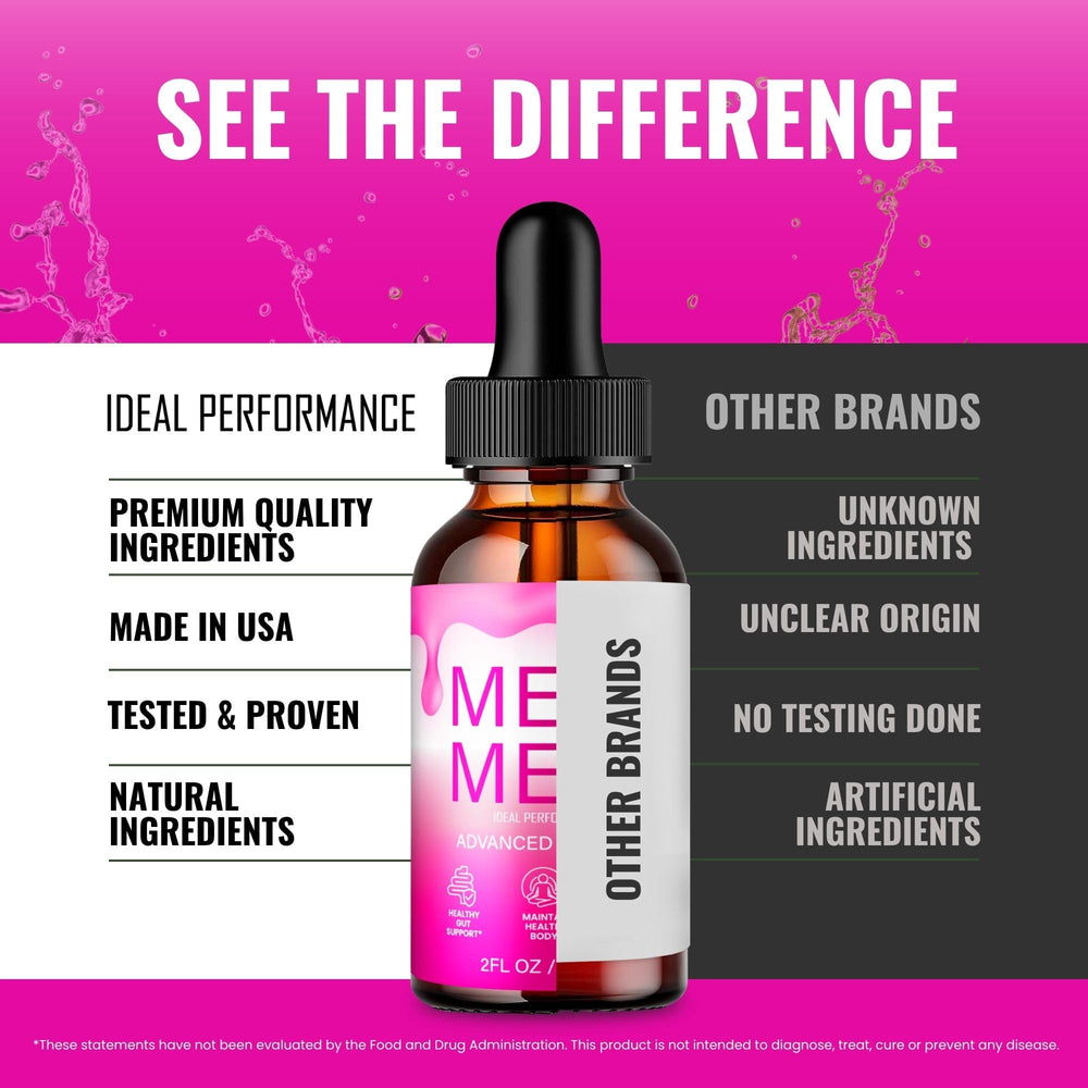 IDEAL PERFORMANCE Meta Melt Drops setting positioned on a countertop.