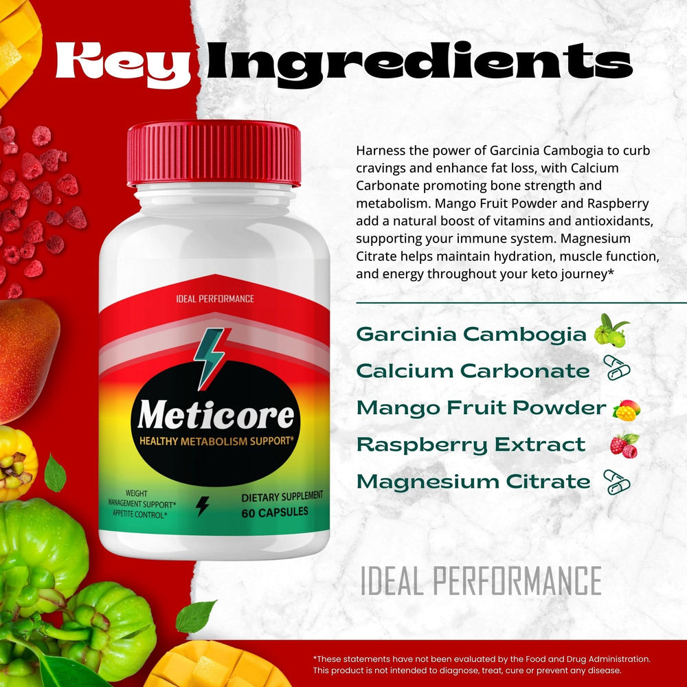 IDEAL PERFORMANCE Meticore Keto Capsules lifestyle use suggesting daily routine