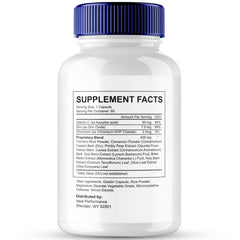 Close up of NervaEase label highlighting the maximum strength blend