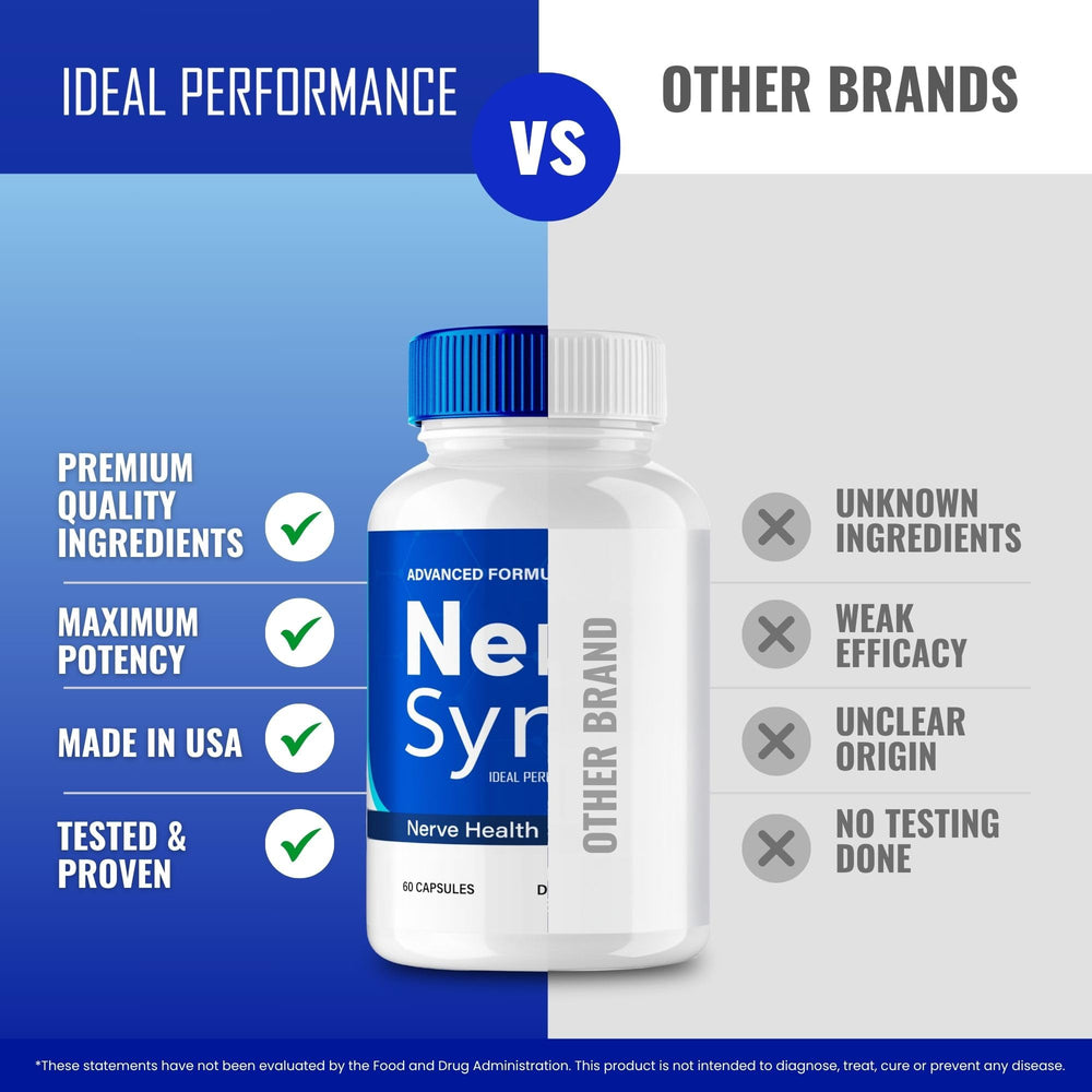 IDEAL PERFORMANCE Nerve Sync capsules lifestyle use promoting consistency.