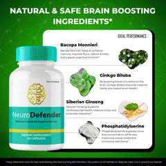 IDEAL PERFORMANCE Neuro Defender lifestyle scene emphasizing focus and clarity.
