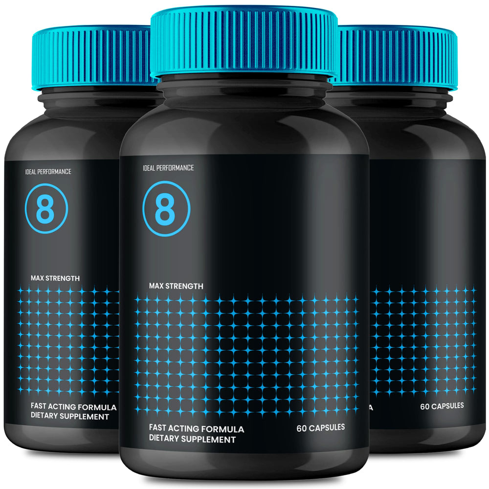 IDEAL PERFORMANCE Performer 8 pills front view for daily routine.