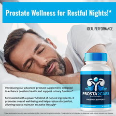 IDEAL PERFORMANCE Prosta2Care capsules in hand for convenient daily use.