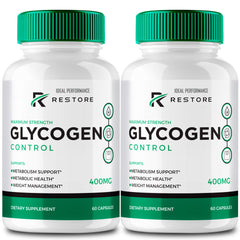 IDEAL PERFORMANCE Restore Glycogen Capsules bottle for on-the-go energy support.
