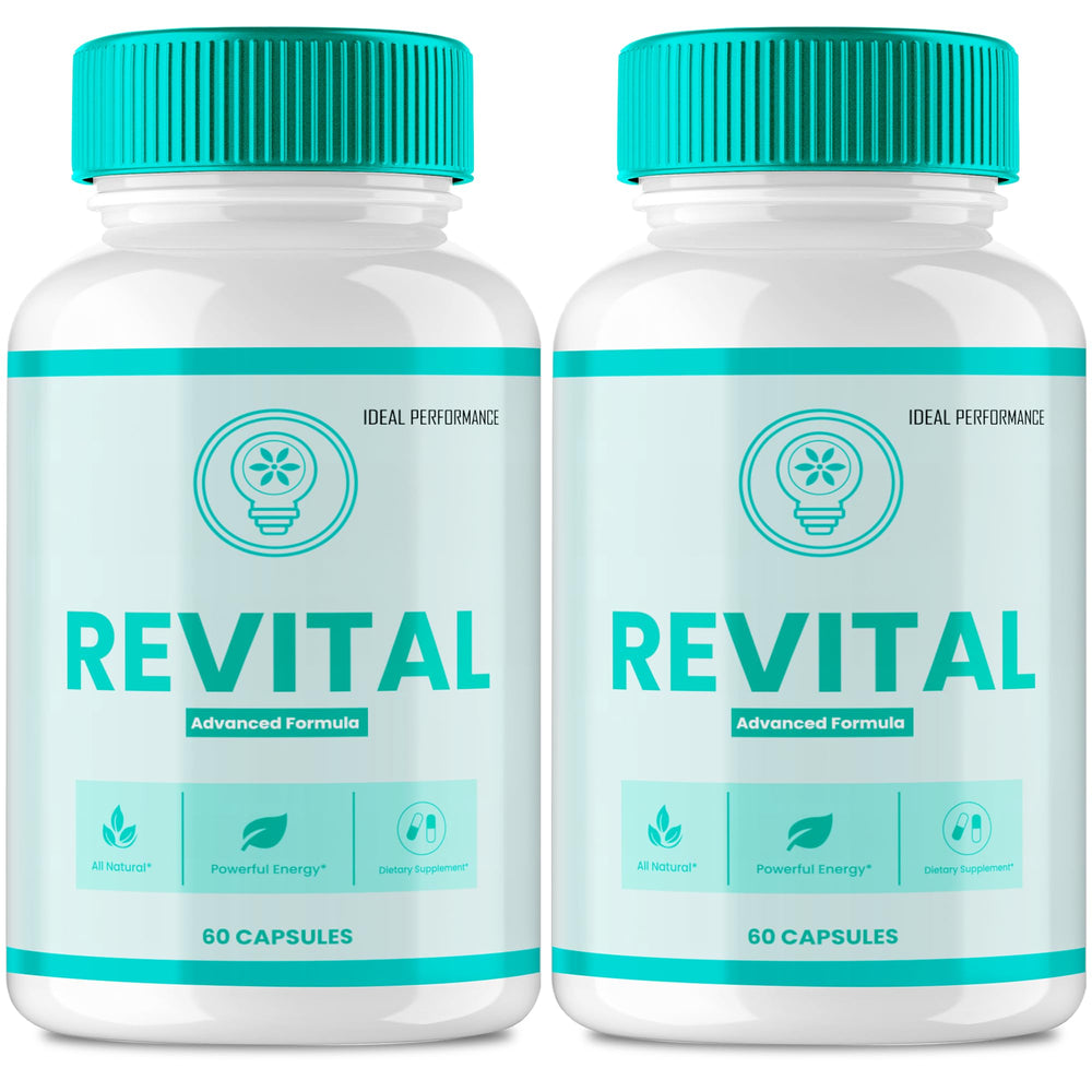 IDEAL PERFORMANCE Revital Capsules bottle shows premium daily vitality support