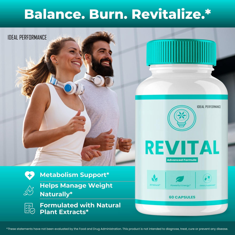IDEAL PERFORMANCE Revital Capsules in daily-use scene for routine wellness