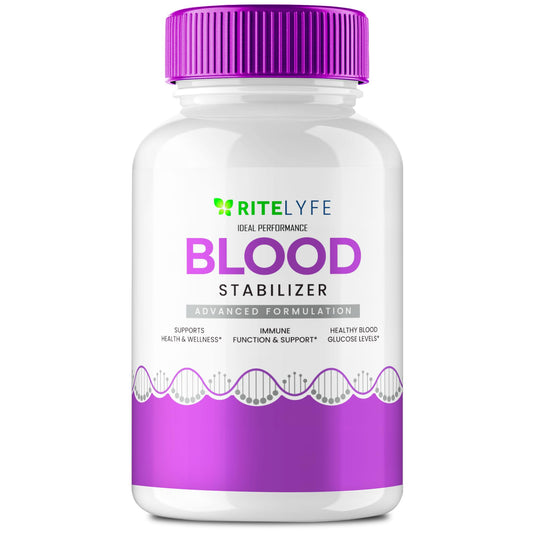 IDEAL PERFORMANCE Ritilyfe Blood Stabilizer Capsules bottle displayed for daily wellness use