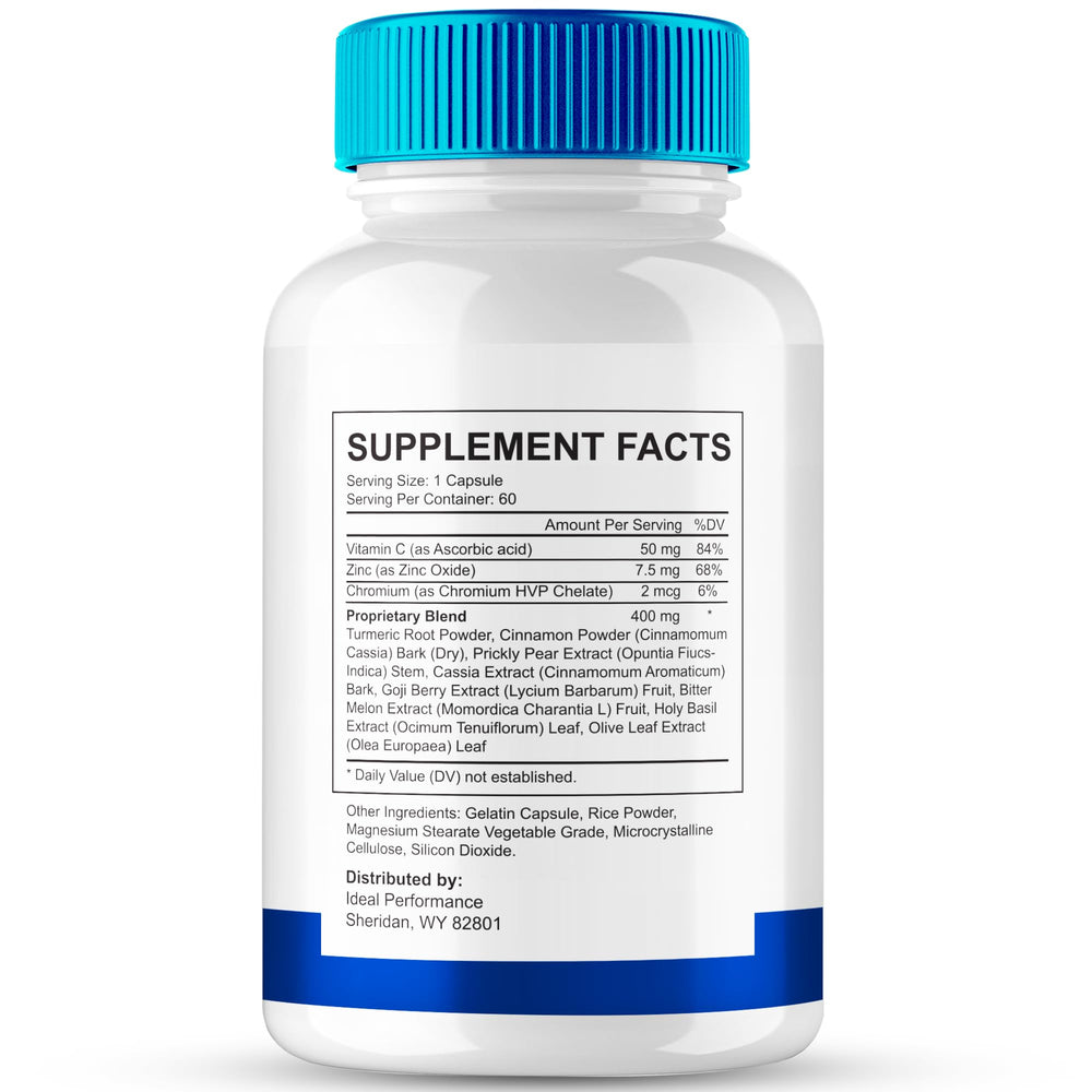 IDEAL PERFORMANCE Sciatica Pro Plus capsules front view ready for everyday use.