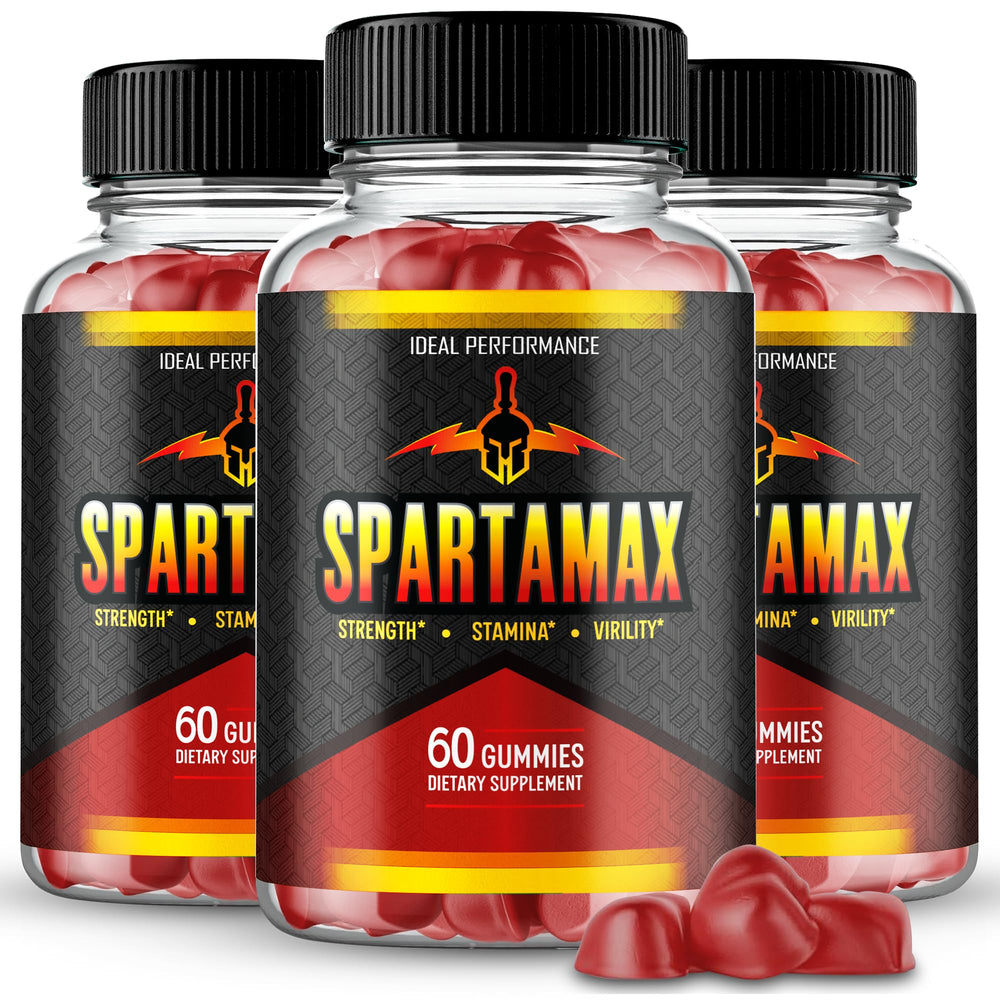 IDEAL PERFORMANCE Spartamax Gummies bottle, convenient daily energy support on the go.