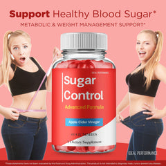 IDEAL PERFORMANCE Sugar Control Gummies daily dosage information on label