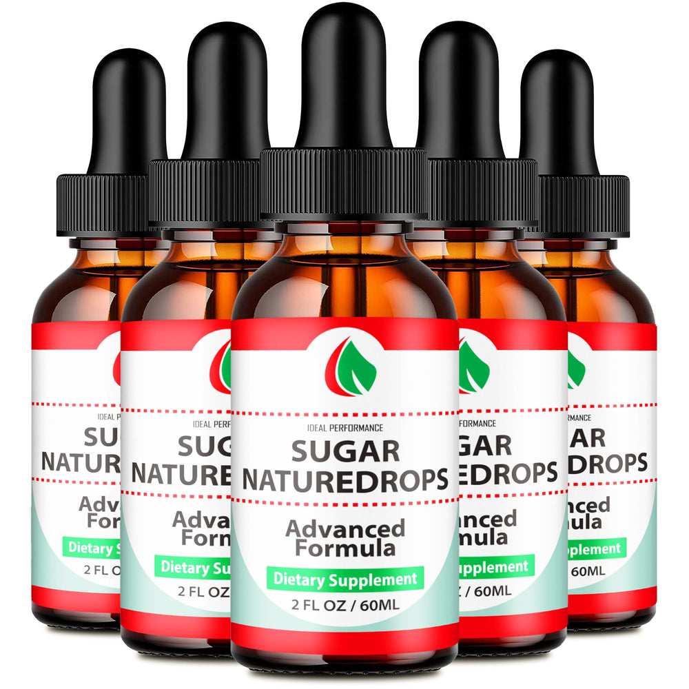 IDEAL PERFORMANCE Sugar Nature Drops bottle front highlights all-natural blood health support