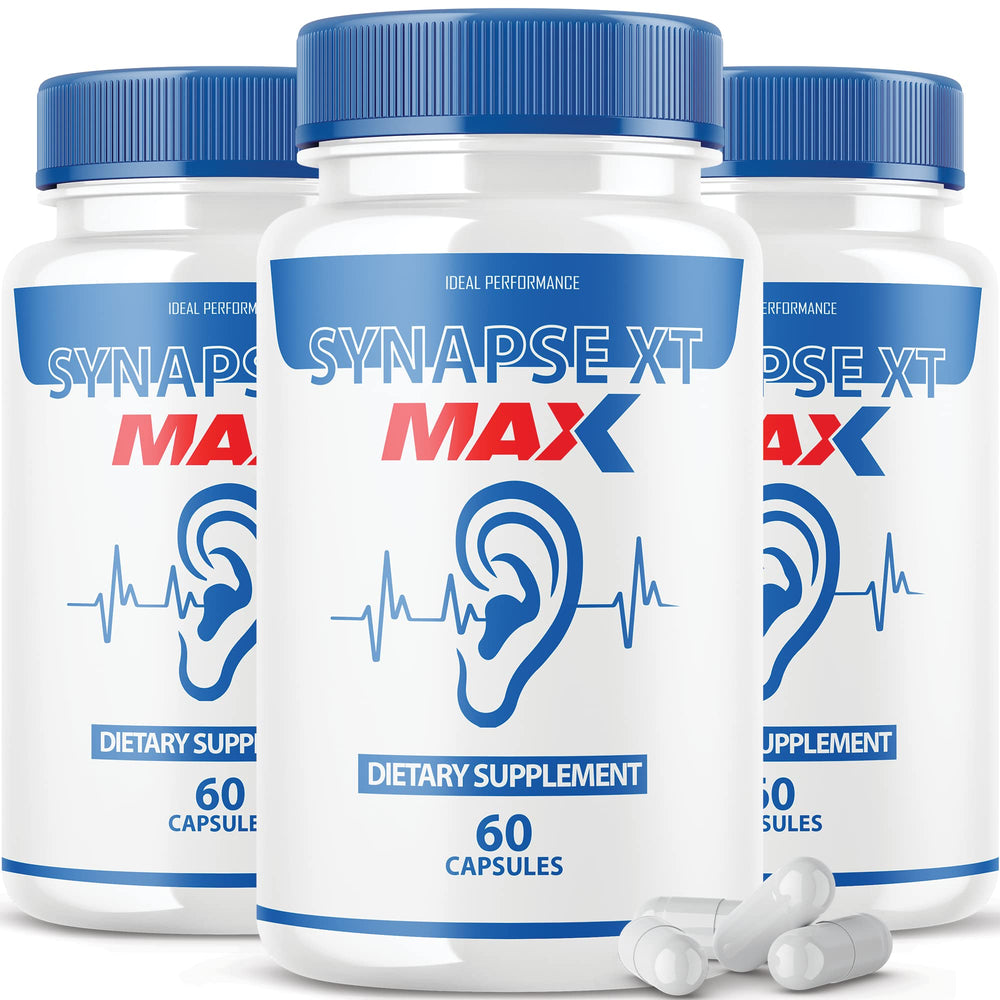 IDEAL PERFORMANCE Synapse XT Max bottle pour may support tinnitus comfort during daily use.