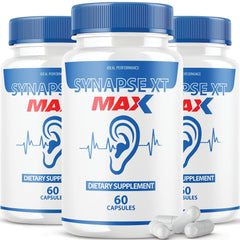 IDEAL PERFORMANCE Synapse XT Max bottle pour may support tinnitus comfort during daily use.