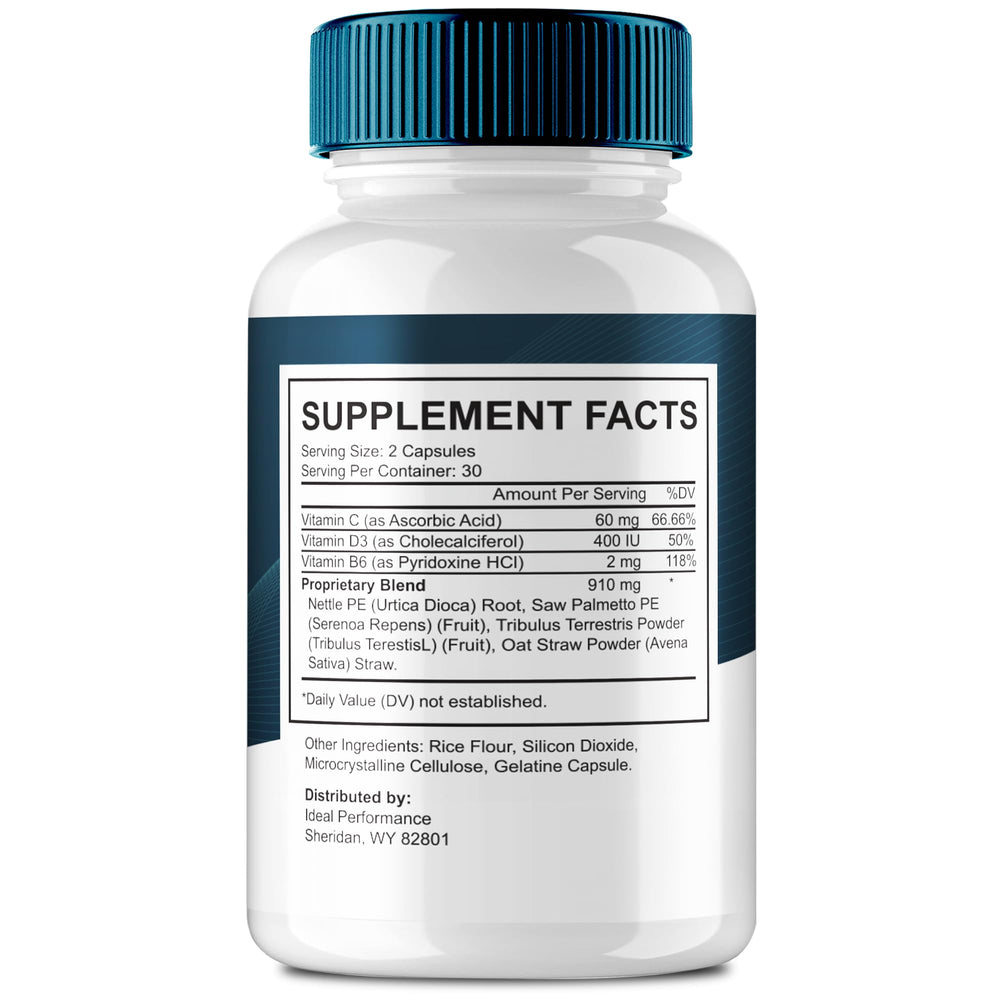 IDEAL PERFORMANCE Uriprostat capsules close-up shows easy to use capsules for daily use.