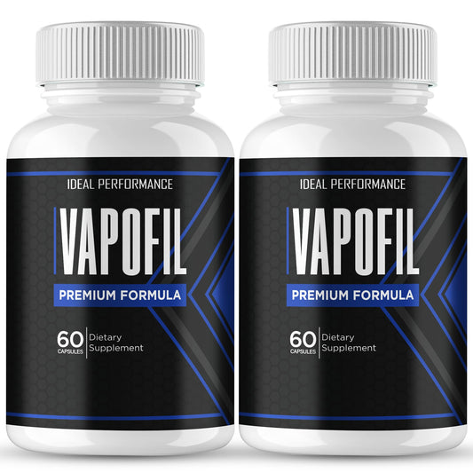 IDEAL PERFORMANCE Vapofil bottle front showing all natural energy support for daily activity
