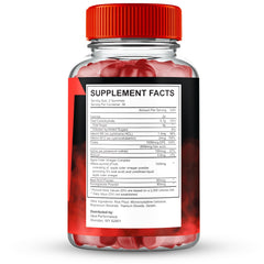 IDEAL PERFORMANCE Vigor Boost Gummies label closeup emphasizes maximum strength design for men.