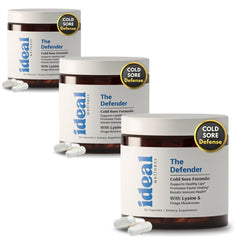 Ideal Wellness lysine capsules bottle supporting immune health and skin wellness