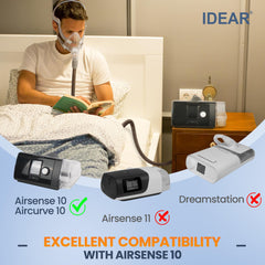 IDEAR Climate Series 10 tubing anti-condensation feature helps maintain steady airflow.