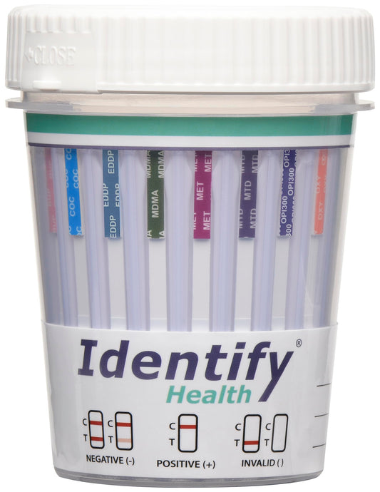 Identify Health 25-pack box packaging for quick inventory and restocking.