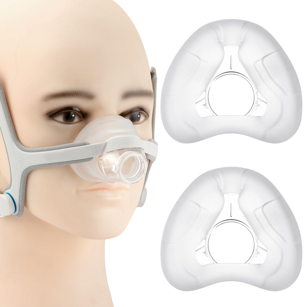 Iduola 2-pack AirFit N20 cushions with click-fit for a secure frame connection.