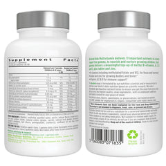 Igennus Methylated Kids Multivitamin Gummy vegan symbol on label