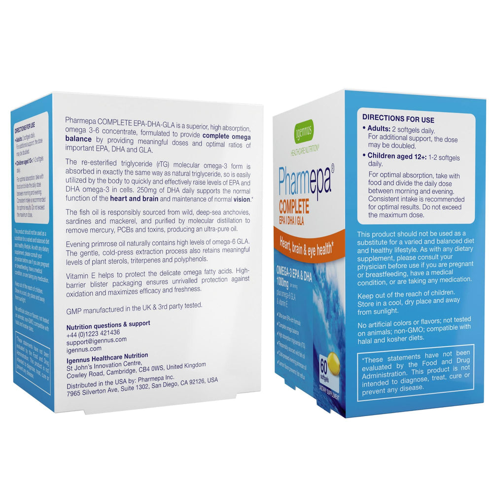 Igennus Pharmepa Complete cold-pressed evening primrose oil capsules