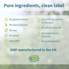 Igennus Super B-Complex vegan, sugar-free label on packaging.