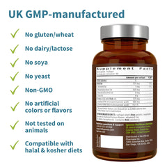 Igennus Ultra Pure Omega-3 IFOS certification seal signals purity and toxin testing.