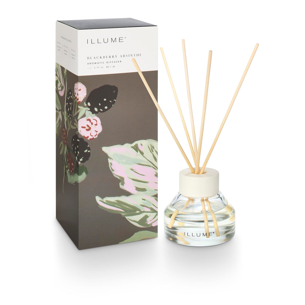 Illume diffuser ceramic collar close-up, shows easy-to-reassemble design for refills.