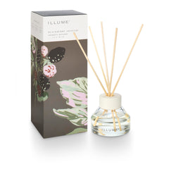 Illume diffuser ceramic collar close-up, shows easy-to-reassemble design for refills.