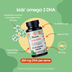 I'm Nutrients Brain DHA orange-flavored chews appealing to children