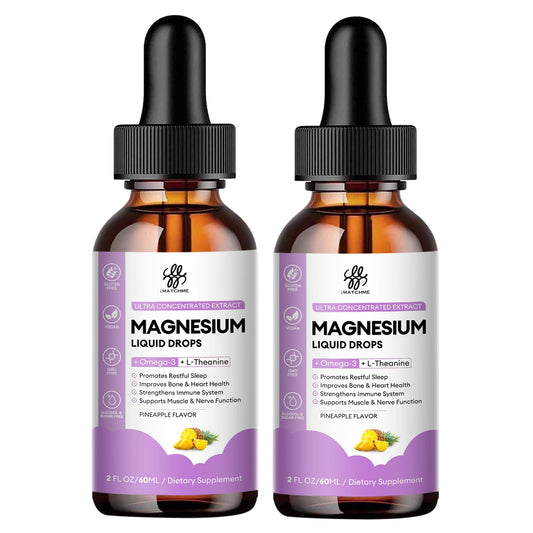iMATCHME magnesium liquid bottle with pineapple flavor for easy dosing