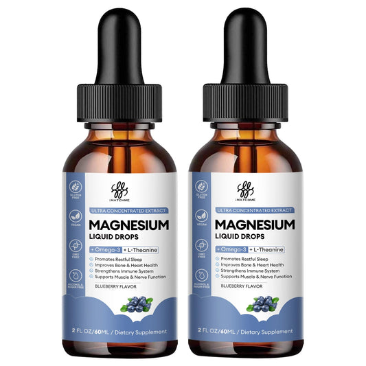 iMATCHME magnesium liquid drops bottle for easy daily calm support