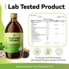iMATCHME Soursop Bitters turmeric accent shows vibrant root.