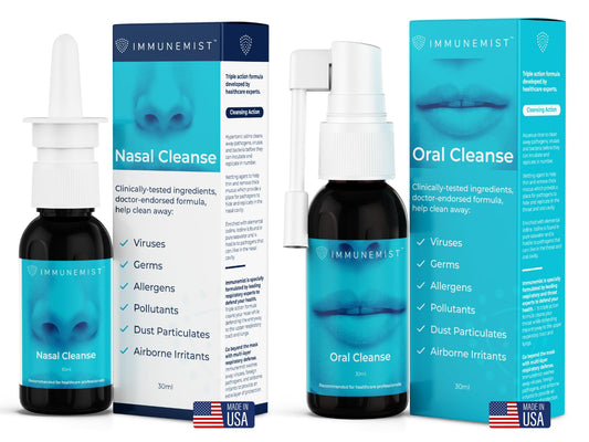 ImmuneMist nasal iodine spray bottle for refreshing nasal passages