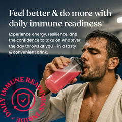 Immune Ready coconut watermelon flavor close-up highlighting refreshing taste.