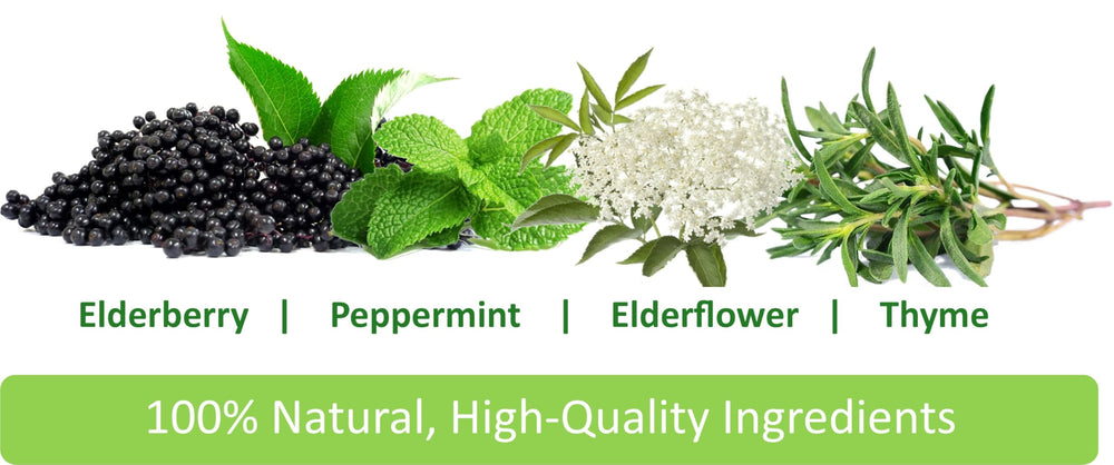 Immunia elderberry syrup goblet ready-to-use serving for easy consumption.