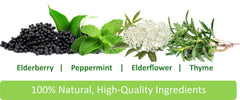 Immunia elderberry syrup goblet ready-to-use serving for easy consumption.