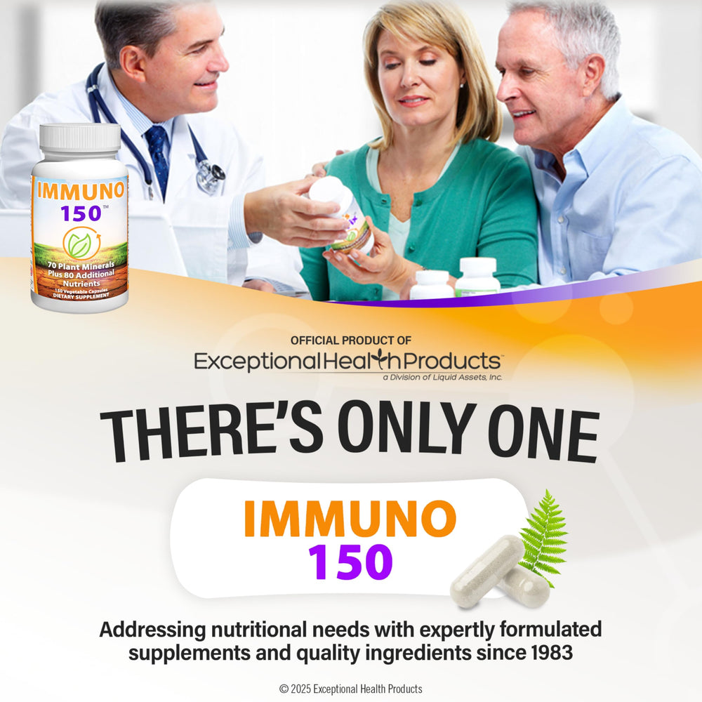 Immuno 150 daily-use scene suggests easy integration into morning routines